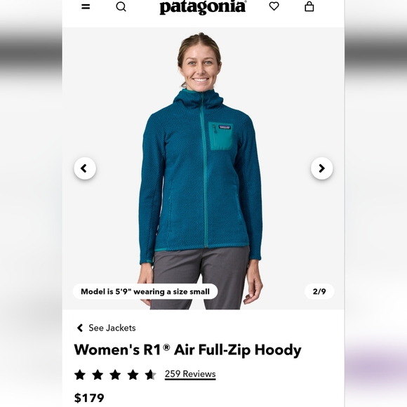 Patagonia R1 Air Full Zip Hoody - Picture 6 of 7